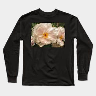 Soft White Peony Long Sleeve T-Shirt